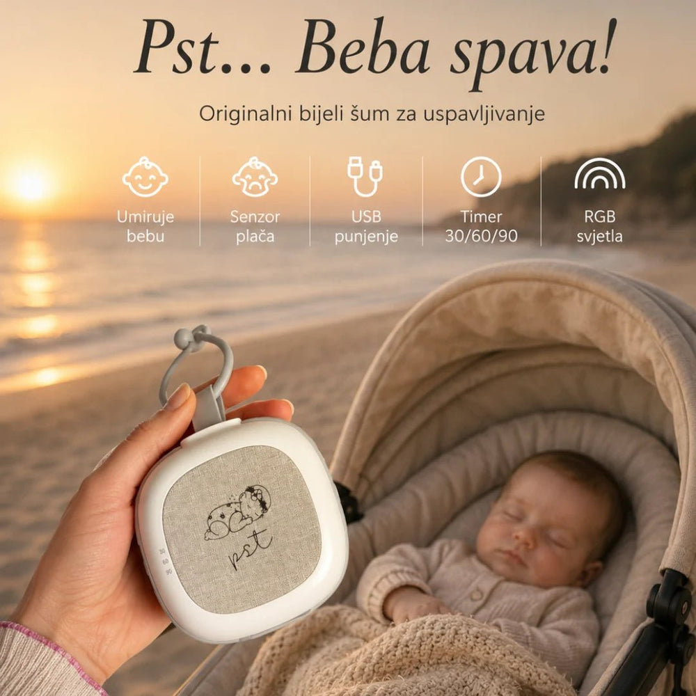 Pst II uređaj za bijeli šum i uspavljivanje beba - Patkica.eu