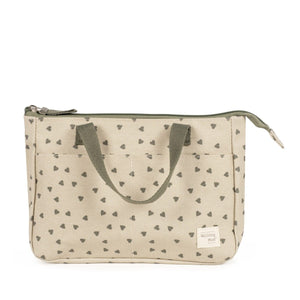 Toaletna torbica Hearts Poppy Moss - Patkica.eu