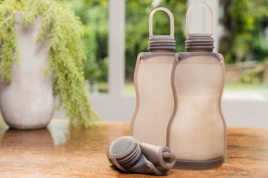 2x Silicone milk storage bag 260 ml