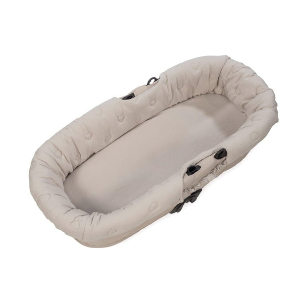 Walking Mum navlaka s gumicom i plahta za košaru kolica Sintra Beige - Patkica.eu