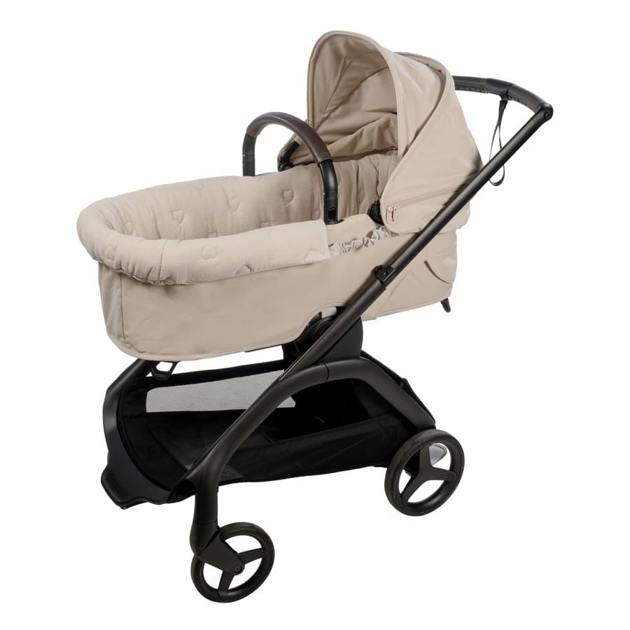 Walking Mum navlaka s gumicom i plahta za košaru kolica Sintra Beige - Patkica.eu