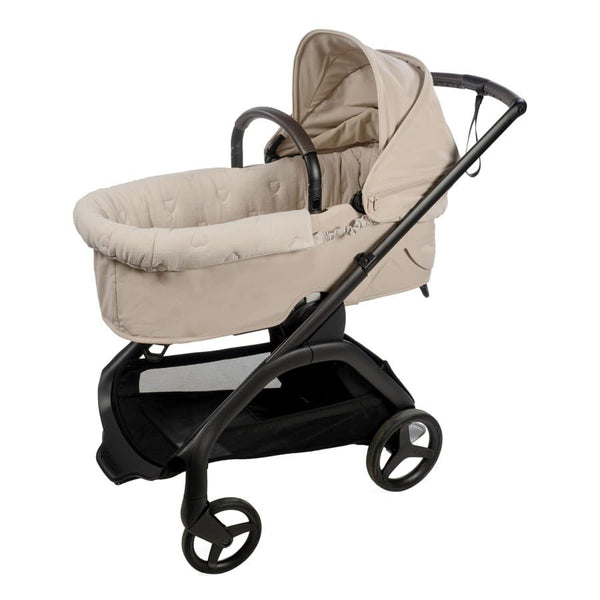 Walking Mum navlaka s gumicom i plahta za košaru kolica Sintra Beige - Patkica.eu