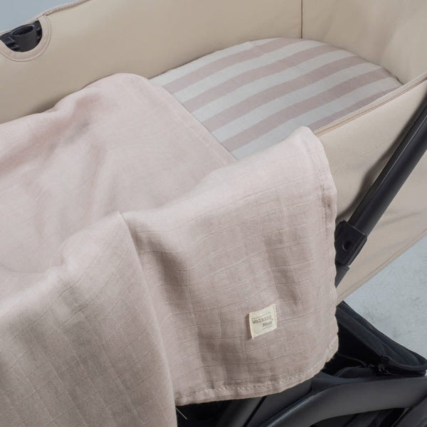 Walking Mum plahta za košaru kolica i muslin dekica Sintra Beige - Patkica.eu
