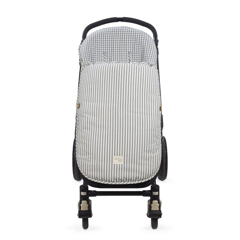 Walking Mum Praliné Vichy Strips Matcha vreća za kolica TOG 2,5 - Patkica.eu