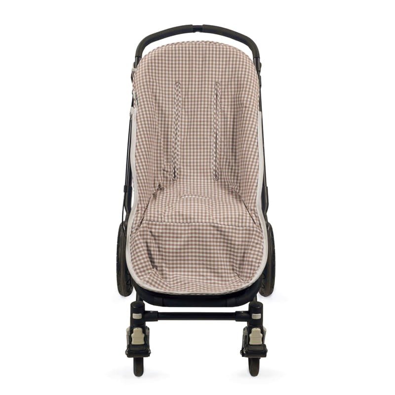 Walking Mum Praliné Vichy Strips Moka vreća za kolica TOG 2,5 - Patkica.eu