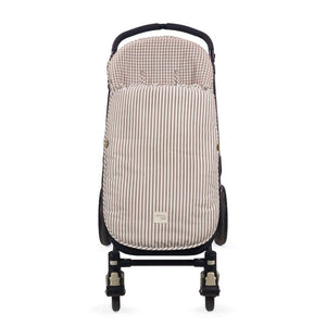 Walking Mum Praliné Vichy Strips Moka vreća za kolica TOG 2,5 - Patkica.eu