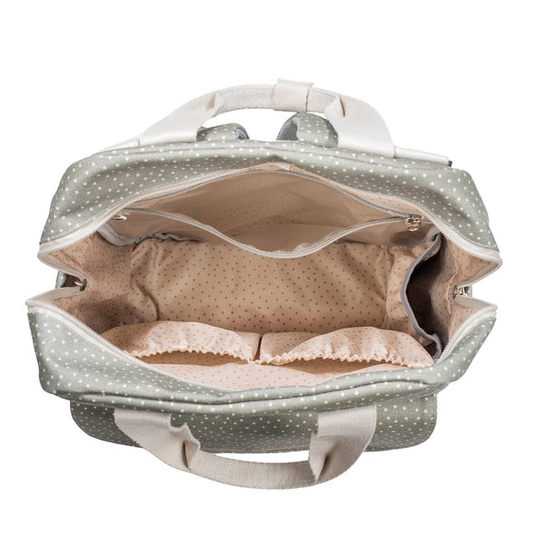 Walking Mum ruksak Polka Dot Poppy Moss - Patkica.eu