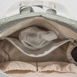 Walking Mum ruksak Polka Dot Poppy Moss - Patkica.eu