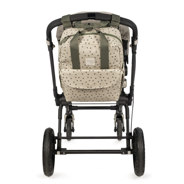 Walking Mum ruksak za kolica Hearts Poppy Moss - Patkica.eu
