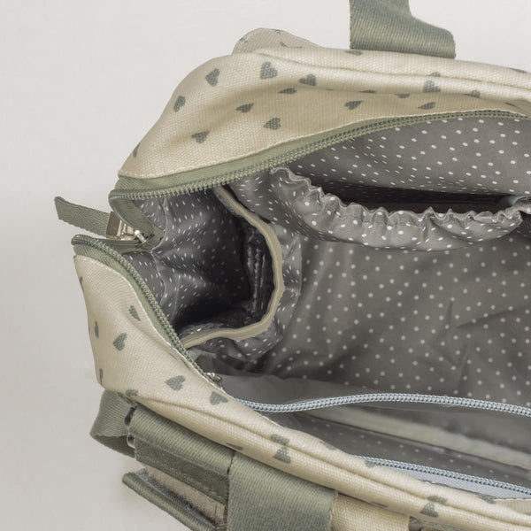 Walking Mum ruksak za kolica Hearts Poppy Moss - Patkica.eu