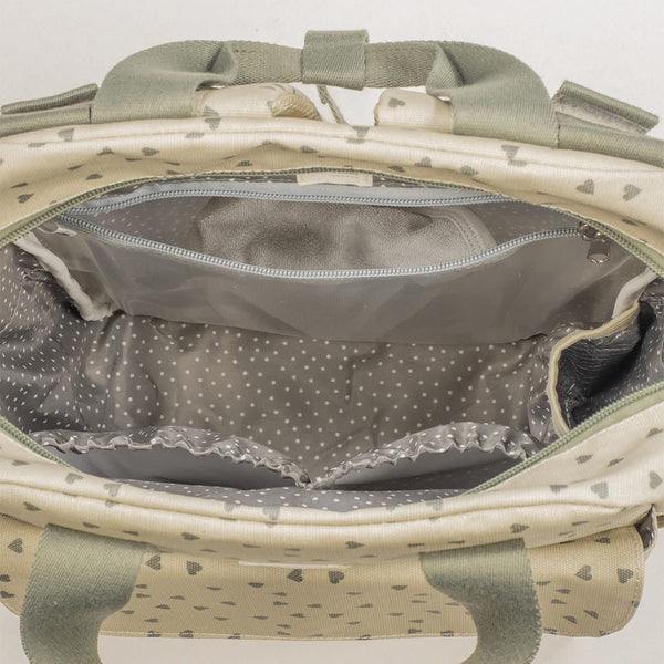 Walking Mum ruksak za kolica Hearts Poppy Moss - Patkica.eu