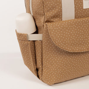 Walking Mum ruksak za kolica Polka Dot Poppy Moss Cinnamon - Patkica.eu