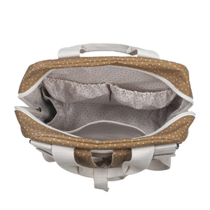 Walking Mum ruksak za kolica Polka Dot Poppy Moss Cinnamon - Patkica.eu