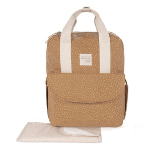 Walking Mum ruksak za kolica Polka Dot Poppy Moss Cinnamon - Patkica.eu