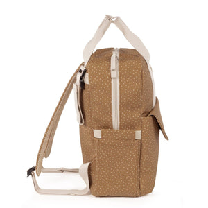 Walking Mum ruksak za kolica Polka Dot Poppy Moss Cinnamon - Patkica.eu