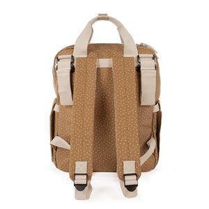Walking Mum ruksak za kolica Polka Dot Poppy Moss Cinnamon - Patkica.eu