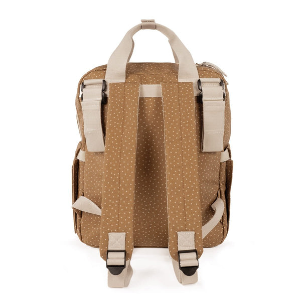 Walking Mum ruksak za kolica Polka Dot Poppy Moss Cinnamon - Patkica.eu