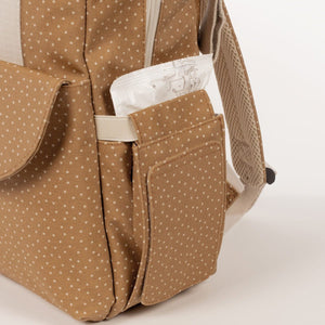 Walking Mum ruksak za kolica Polka Dot Poppy Moss Cinnamon - Patkica.eu