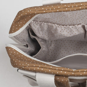 Walking Mum ruksak za kolica Polka Dot Poppy Moss Cinnamon - Patkica.eu