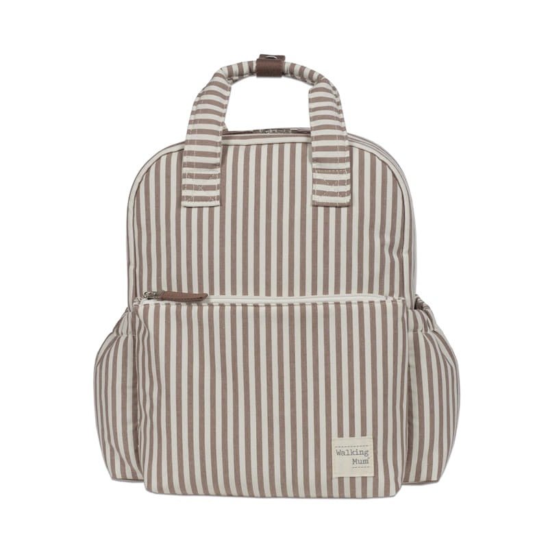 Walking Mum ruksak za kolica Praliné Stripes Moka - Patkica.eu