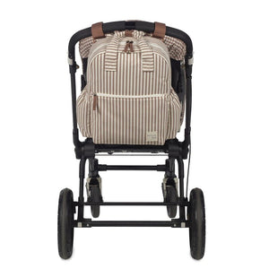 Walking Mum ruksak za kolica Praliné Stripes Moka - Patkica.eu