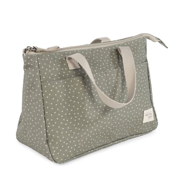 Walking Mum toaletna torbica Polka Dot Poppy Moss - Patkica.eu