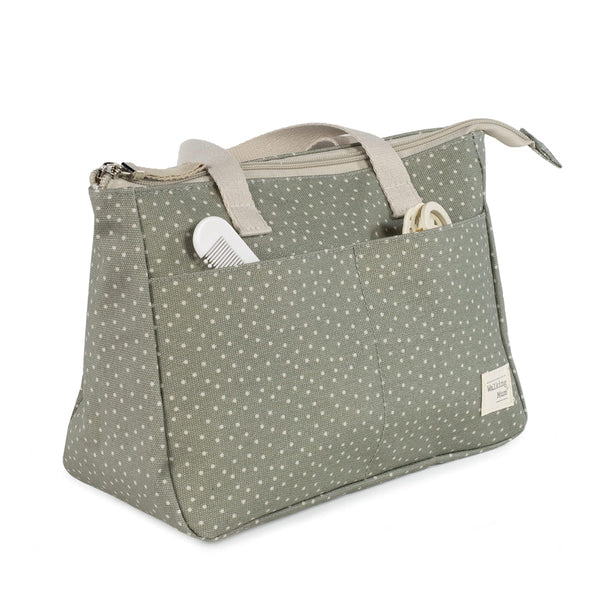 Walking Mum toaletna torbica Polka Dot Poppy Moss - Patkica.eu