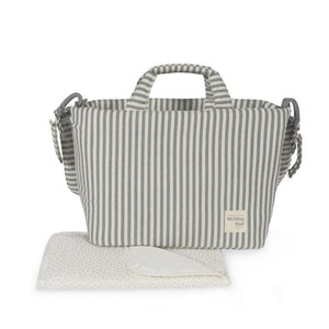 Walking Mum torba za kolica s podlogom za presvlačenje Praliné Stripes Matcha - Patkica.eu