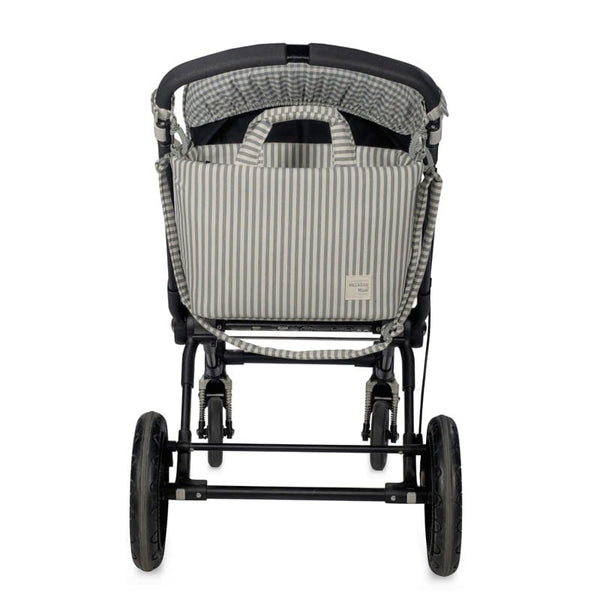 Walking Mum torba za kolica s podlogom za presvlačenje Praliné Stripes Matcha - Patkica.eu