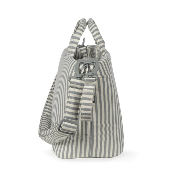 Walking Mum torba za kolica s podlogom za presvlačenje Praliné Stripes Matcha - Patkica.eu