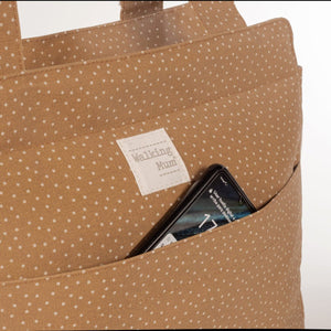 Walking Mum torba za prematanje i kolica Polka Dot Poppy Cinnamon - Patkica.eu