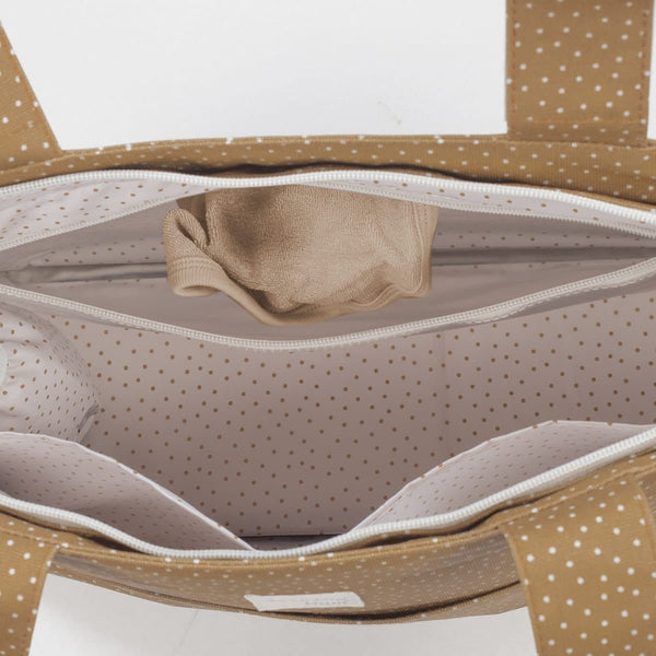 Walking Mum torba za prematanje i kolica Polka Dot Poppy Cinnamon - Patkica.eu