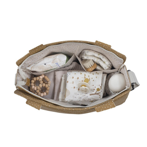 Walking Mum torba za prematanje i kolica Polka Dot Poppy Cinnamon - Patkica.eu