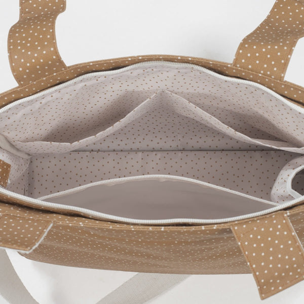 Walking Mum torba za prematanje i kolica Polka Dot Poppy Cinnamon - Patkica.eu