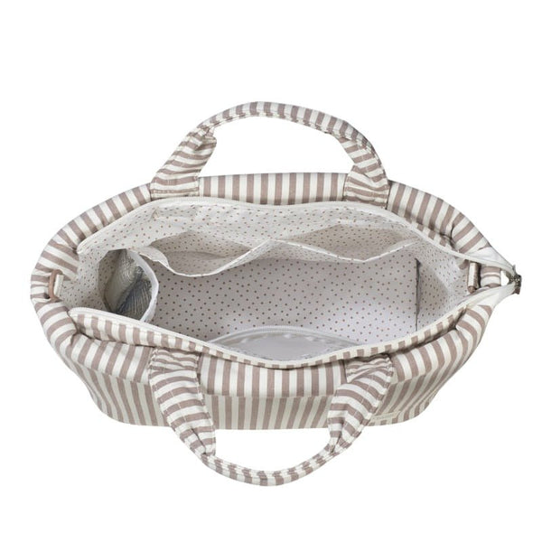 Walking Mum torba za prematanje i kolica Praliné Strips Moka - Patkica.eu