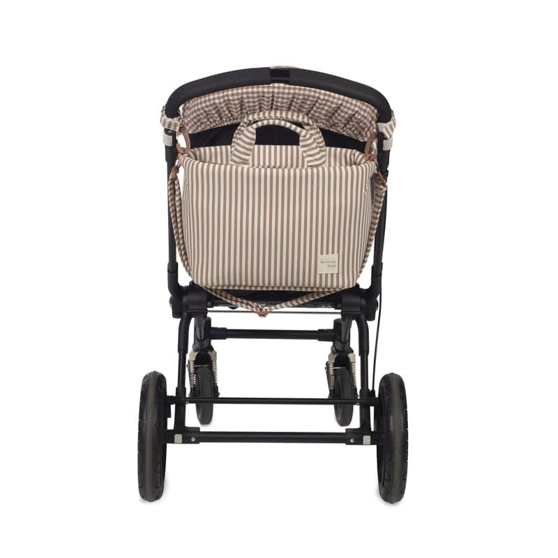 Walking Mum torba za prematanje i kolica Praliné Strips Moka - Patkica.eu